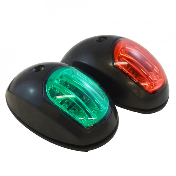 Port and Starboard LED Navigation Lights - Black