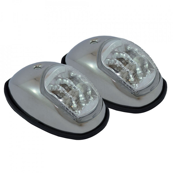 Port and Starboard LED Navigation Lights - Stainless Steel