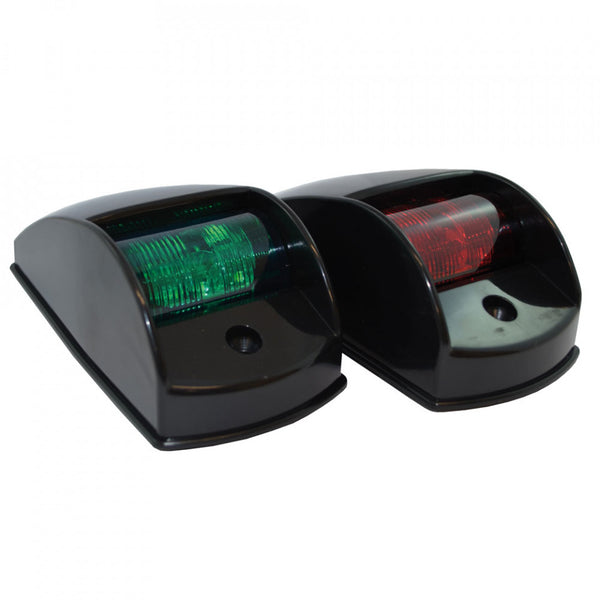 Traditional Style Port and Starboard LED Navigation Lights - Black