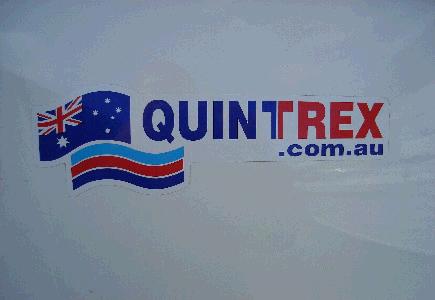 Quintrex Silver Transom Decal - Each