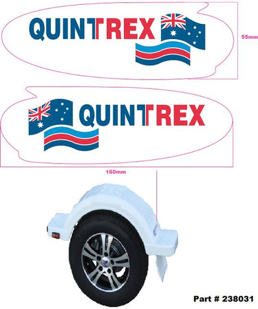 Quintrex Mudguard Decals - Pair