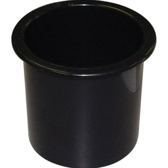 Black cup holder with drain plastic