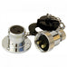 Chrome Power Plug with Screw Join and Cap - 2 or 4 Pin