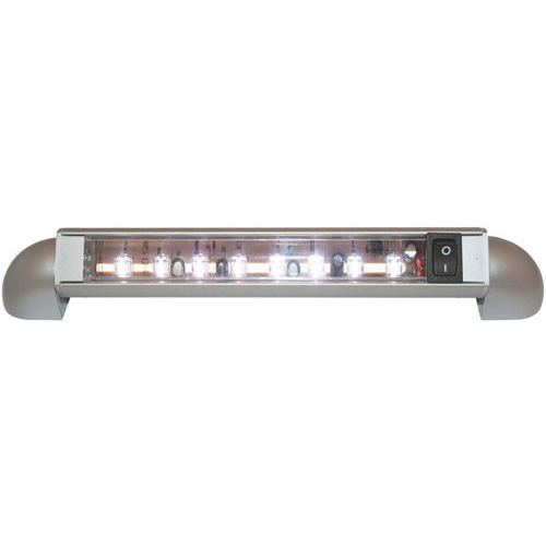 6 Inch LED Swivel Reading Light With Switch - Silver