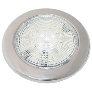 LED Recessed Dome Light - Chrome Bezel Warm White