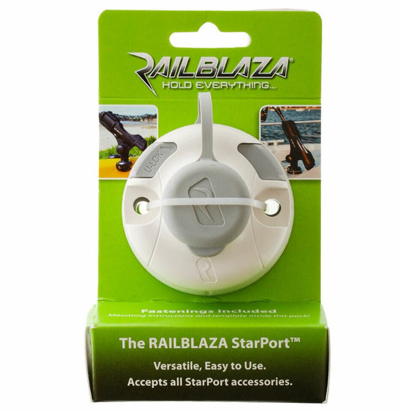 Railblaza Deckmount Starport base for stabiliser above - Black or White