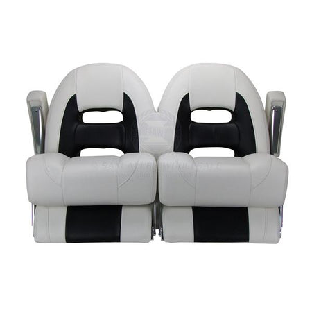 Relaxn Double Cruiser Seats with Flip up Bolsters - 2 Colour Choices