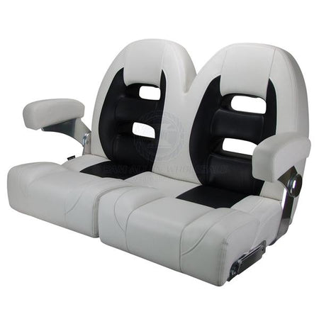 Relaxn Double Cruiser Seats with Flip up Bolsters - 2 Colour Choices