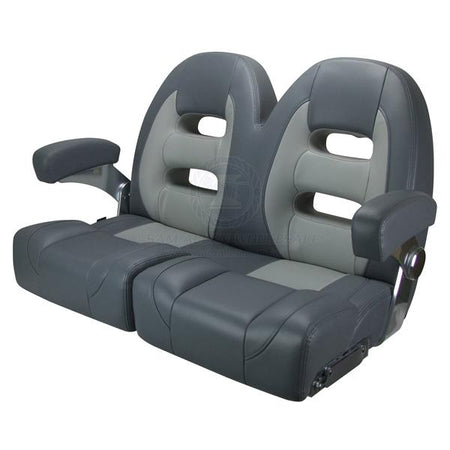 Relaxn Double Cruiser Seats with Flip up Bolsters - 2 Colour Choices