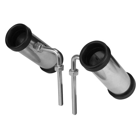 Rowlock Mount Stainless Steel Rod Holders - Pair