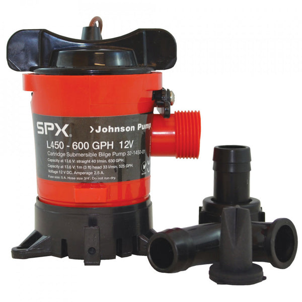 Johnson 12V Cartridge Style Bilge Pump - 4 Sizes