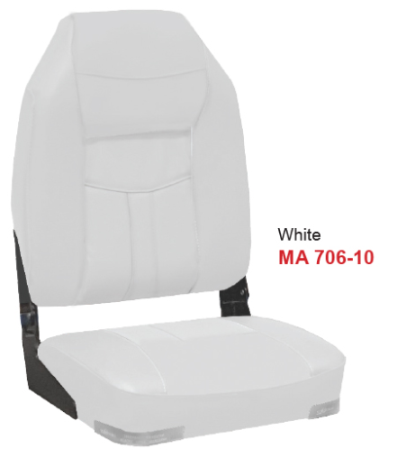 High Back Deluxe Folding Seat - 6 Colour Combos