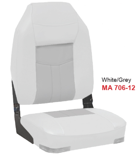 High Back Deluxe Folding Seat - 6 Colour Combos