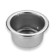 Small Recessed Drink Holder - Stainless Steel