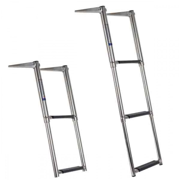 Stainless Steel Folding Telescopic Ladder - 2 Sizes