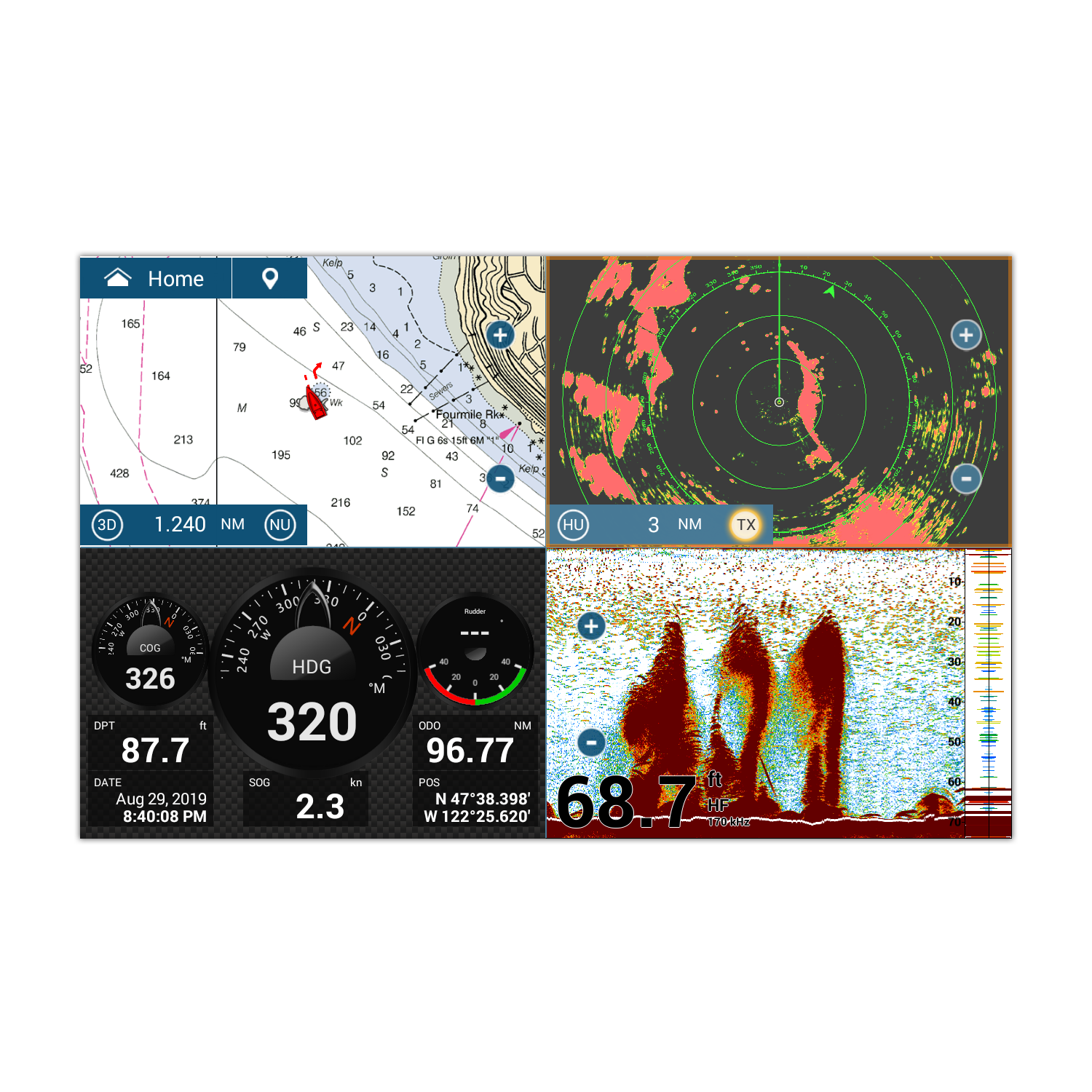 Touch Screen Chartplotters Furuno Fish Finders | Echo Sounders – Hunts Marine