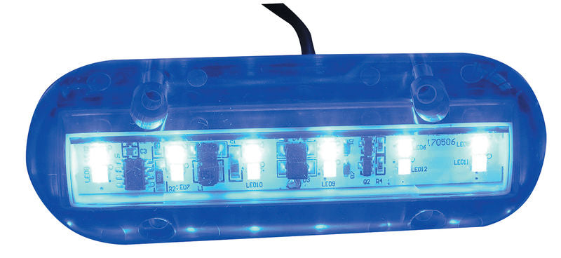 2 Colour LED Underwater Transom Light - White/Blue