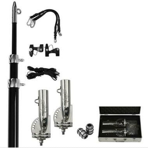 Complete Viper Side Mount Outrigger Set Includes Bases, Poles and Line Clip Kit