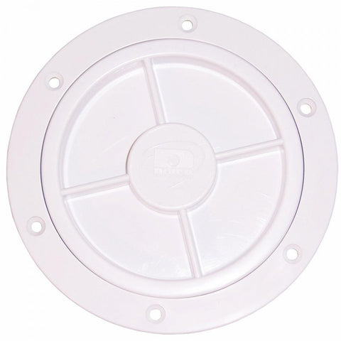 4 inch Inspection Port with Recessed Lid - White