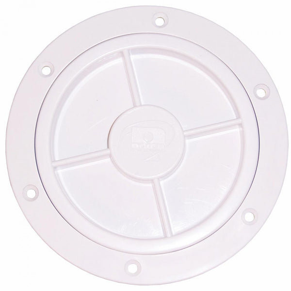 4 inch Inspection Port with Recessed Lid - White