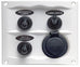 BEP Switch Panel 3 and 5 Way with 12volt Socket and Fuses - Black or White