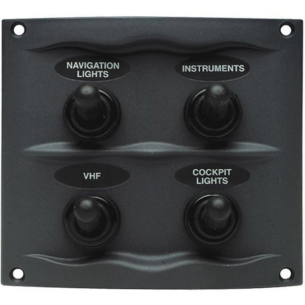 BEP Switch Panel 4 and 6 Way with Fuses - Black or White
