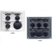 BEP Switch Panel 3 and 5 Way with 12volt Socket and Fuses - Black or White