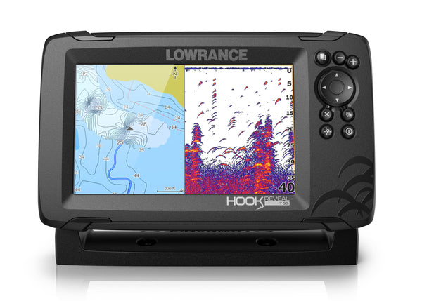 Lowrance Hook Reveal 7 Colour Fishfinder/GPS/Mapping with Splitshot Transducer - P/N 000-15519-001
