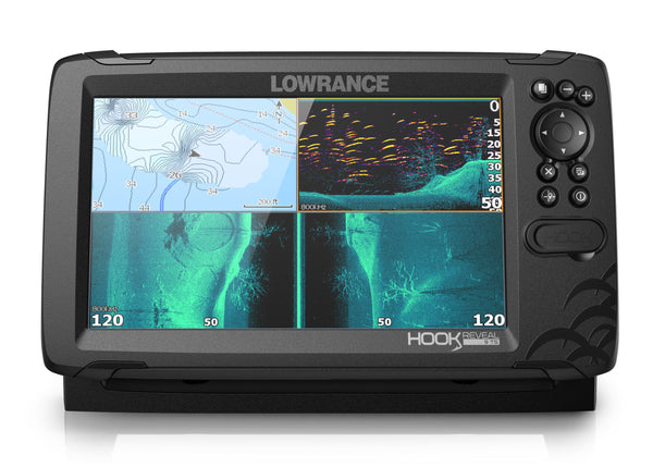 Lowrance Hook Reveal 9 Colour Fishfinder/GPS/Mapping with Tripleshot Transducer - P/N 000-15532-001