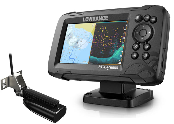 Lowrance Hook Reveal 5 Colour Fishfinder/GPS/Mapping with Splitshot Transducer - P/N 000-15505-001