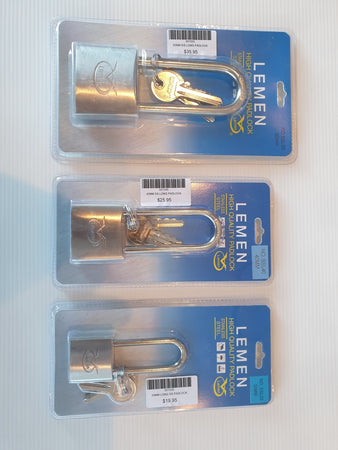 Stainless Steel Long Shank Padlock - 3 Sizes