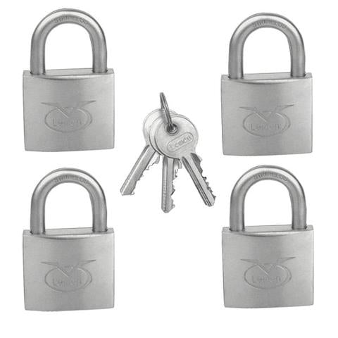 Stainless Steel Keyed Alike Padlocks - 2 Sizes