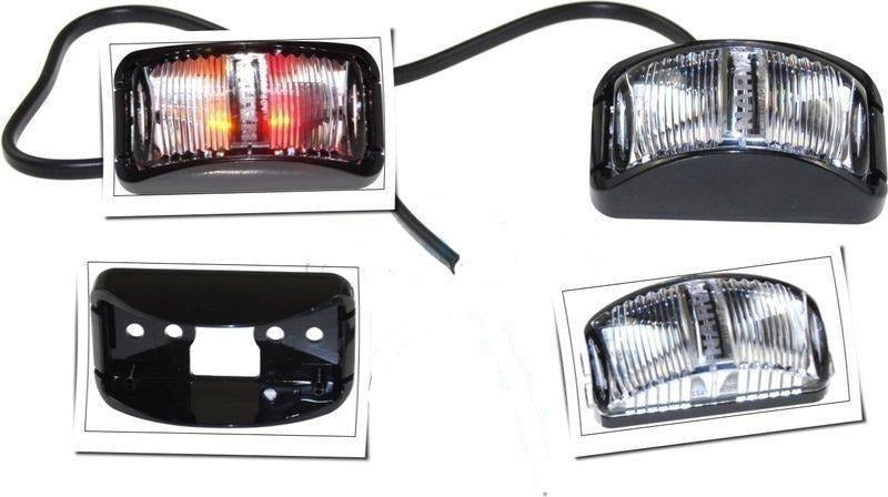 Quintrex Current Model Trailer Clearance Lights - White and Red/Amber